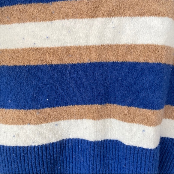 Madewell Blue Striped Belmore Sweater in Coziest Textured Yarn - Picture 5 of 5